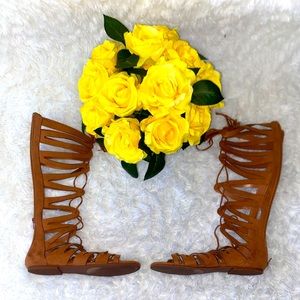 Brown Gladiator Sandals from justfab